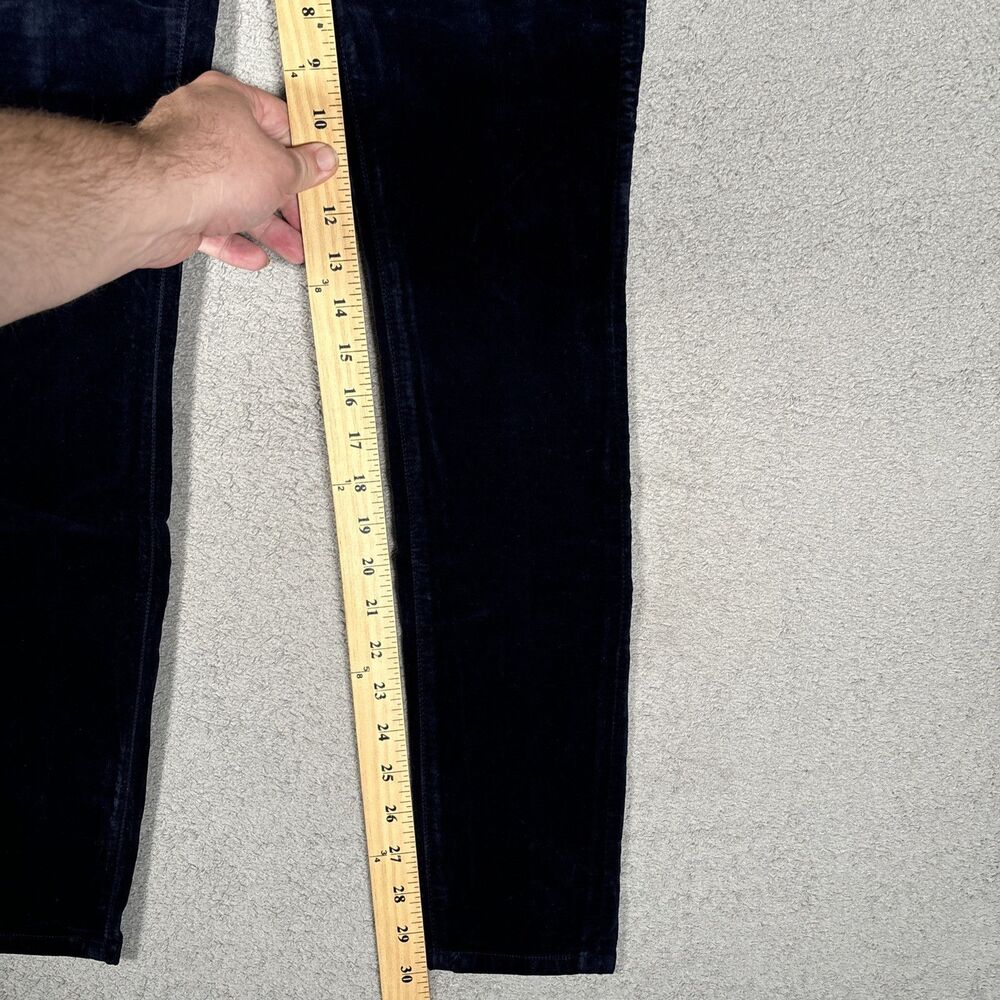 Citizens Of Humanity Rocket High Rise Skinny Pants Navy Blue Velvet Jeans Sz 25 - Picture 6 of 13